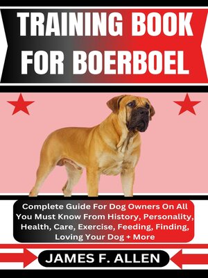cover image of TRAINING BOOK FOR BOERBOEL